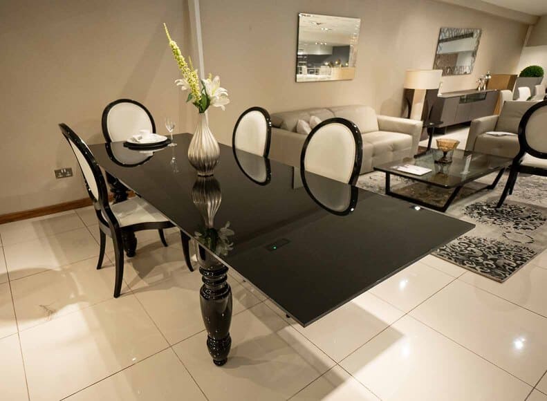 Yago Dining table with 6 Dining Chairs By Porada Modern Dining Tables