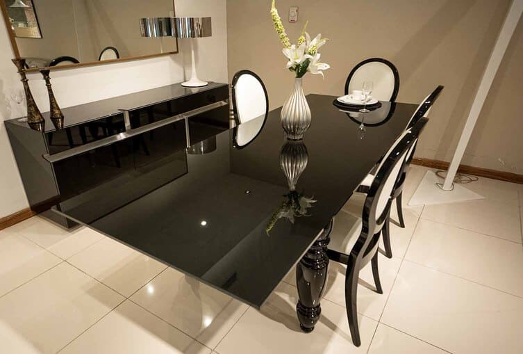 Yago Dining table with 6 Dining Chairs By Porada Modern Dining Tables Porada Dubai Luxury