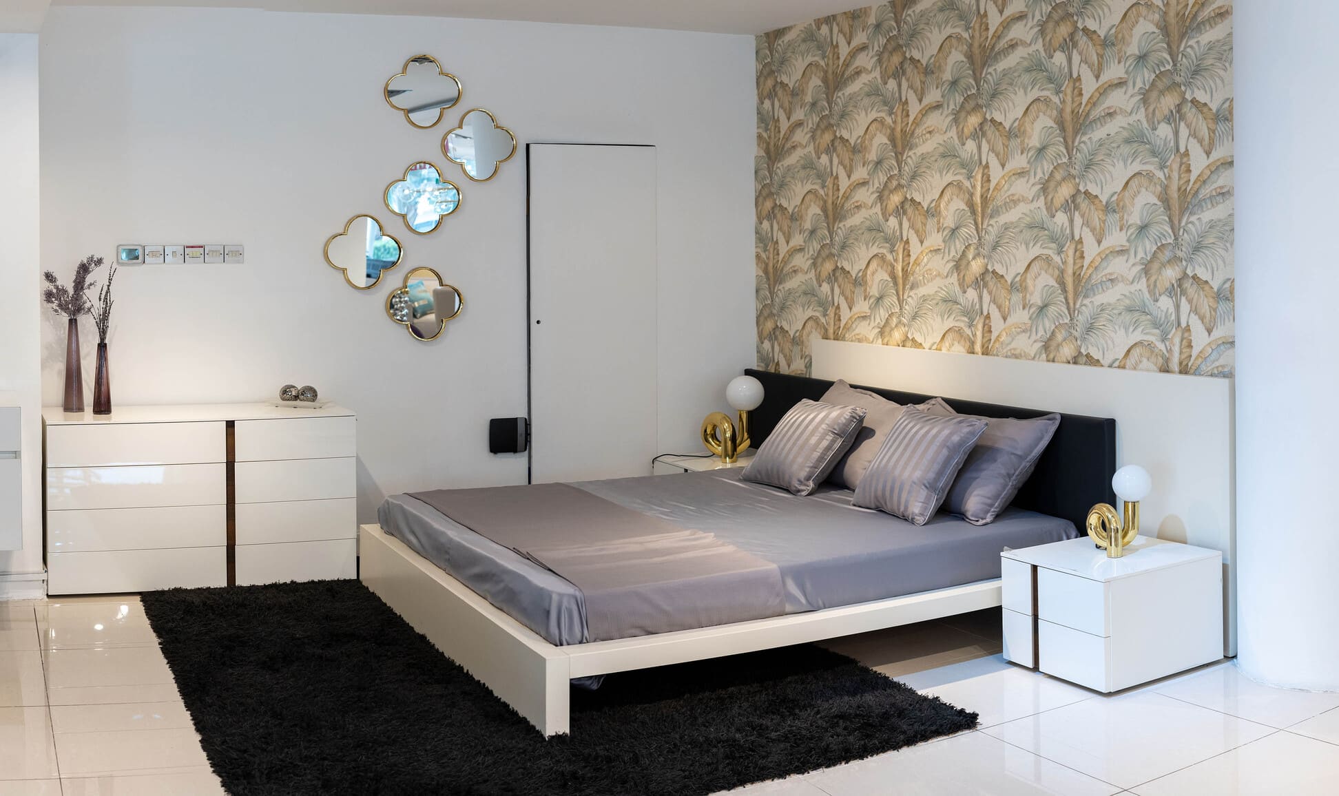 Love Bed with Bedside Tables and Chest of Drawers By Jesse Italia