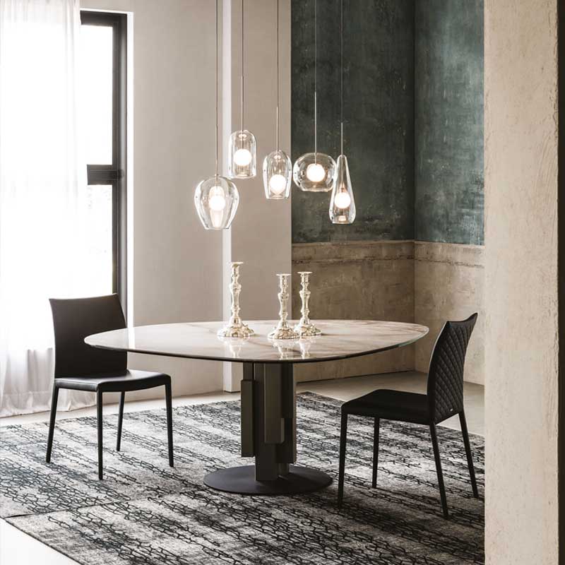 Skyline Keramik Round Dining Table By Cattelan Italia Modern Dining