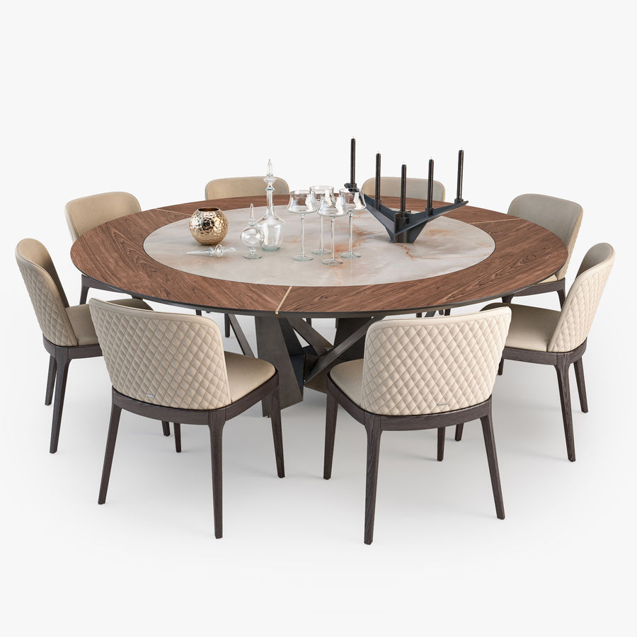 Skorpio KerWood Round By Cattelan Italia Modern Dining Tables