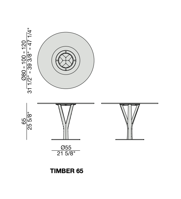 Timber Round Dining Table By Porada Modern Dining Tables Porada Dubai