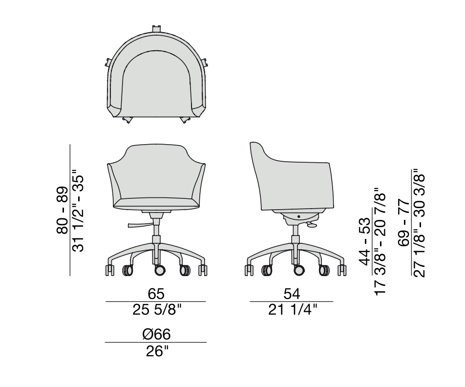 Porada Armchairs, Porada Furniture Dubai, Modern Armchairs, heather-armchair-specification-0