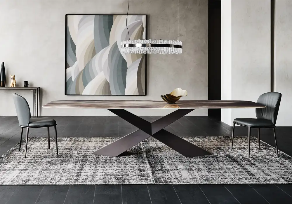 Tyron Crystalart Dining Table