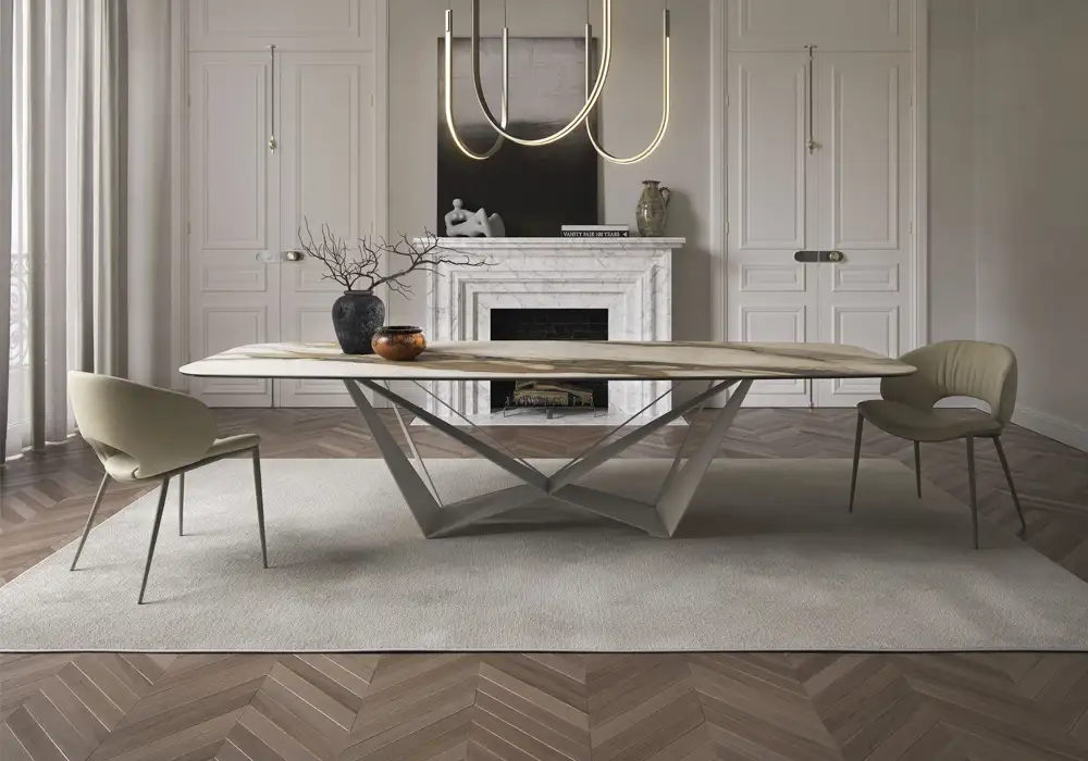 SKORPIO KERAMIK DINING TABLE By Cattelan Italia