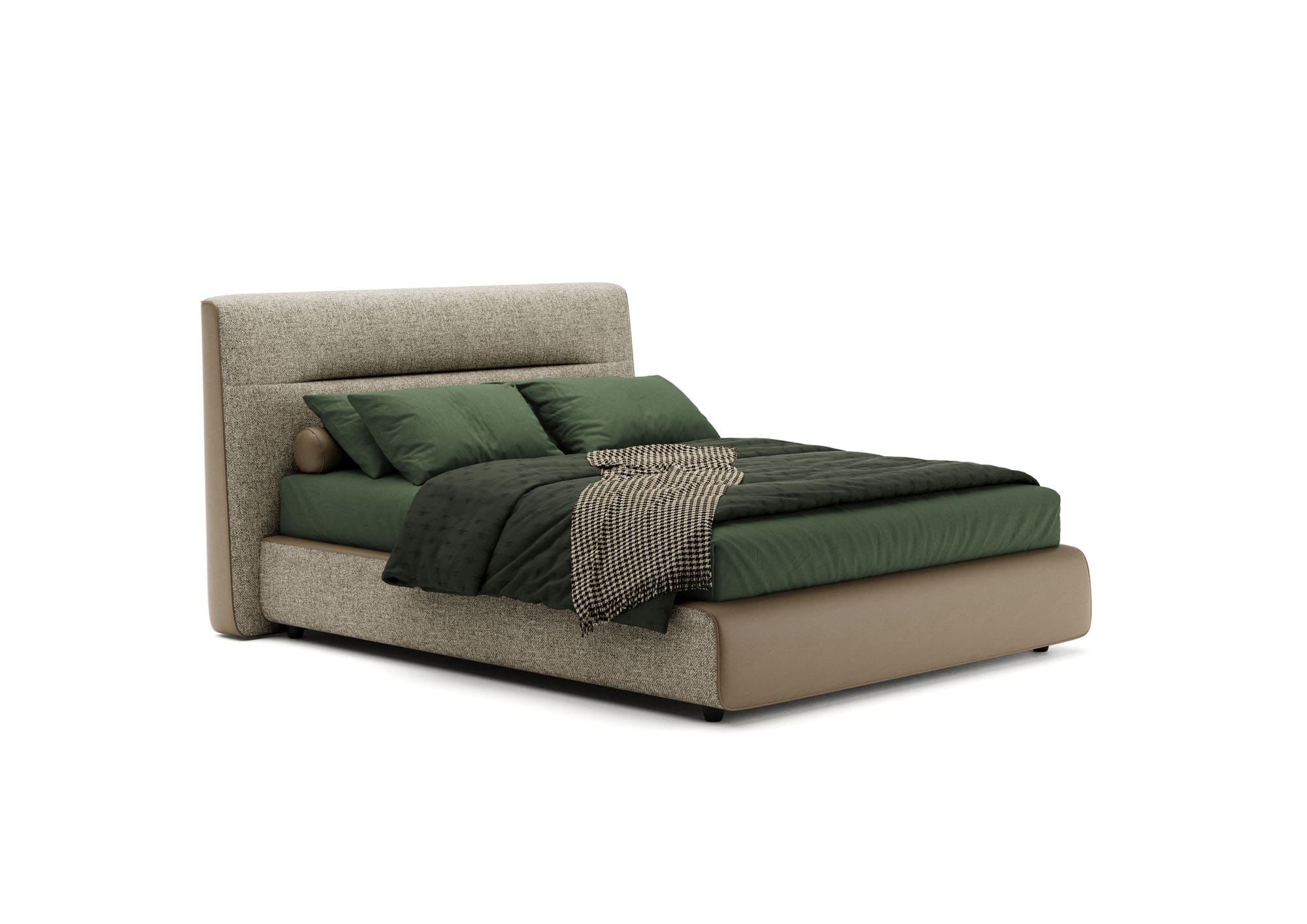 Modern Italian Upholstered Bed Regal by Novaluna CasaNova Furniture