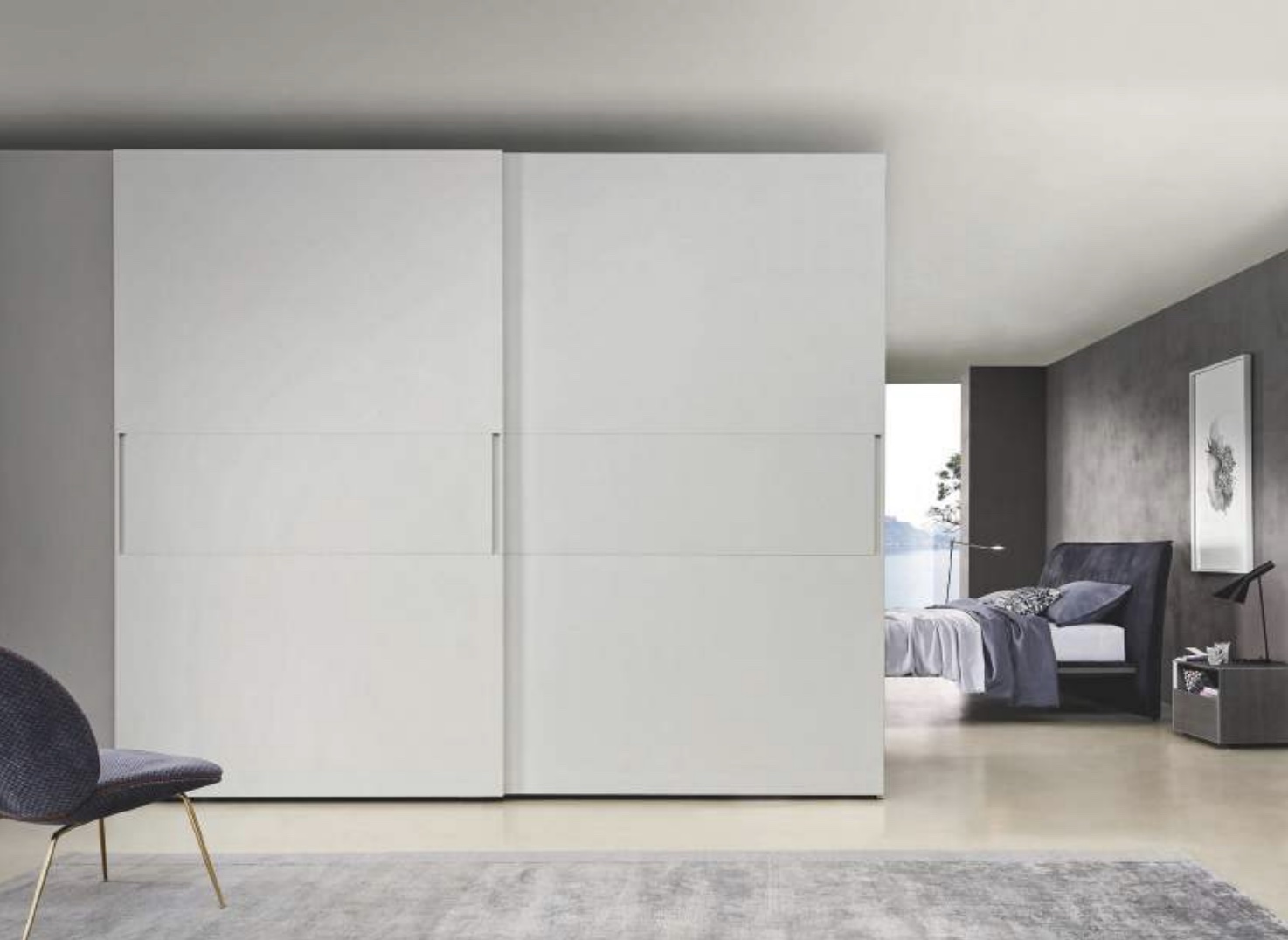 Hill Wardrobe with Sliding Doors By Sangiacomo - Modern Night ...